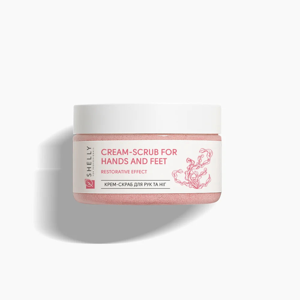 Shelly Cream-Scrub For Hands and Feet With Urea, Algae Extract and Argan Oil 350 g