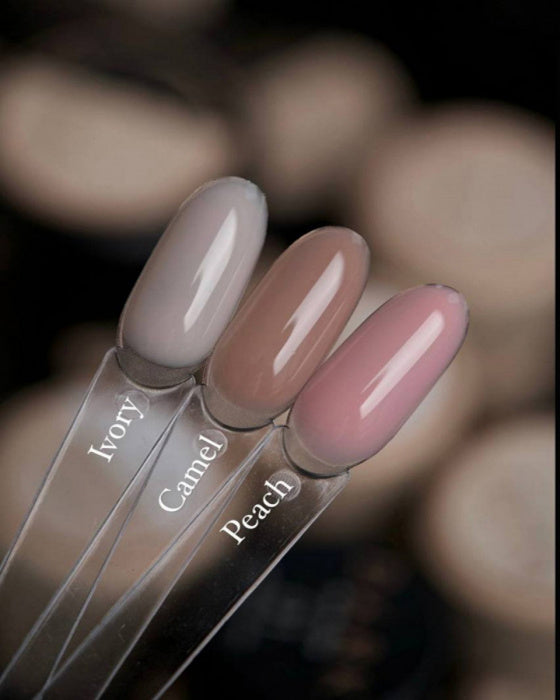 Dark Ivory No Wipe Camouflage Top Coat Ivory Nude Gel Top