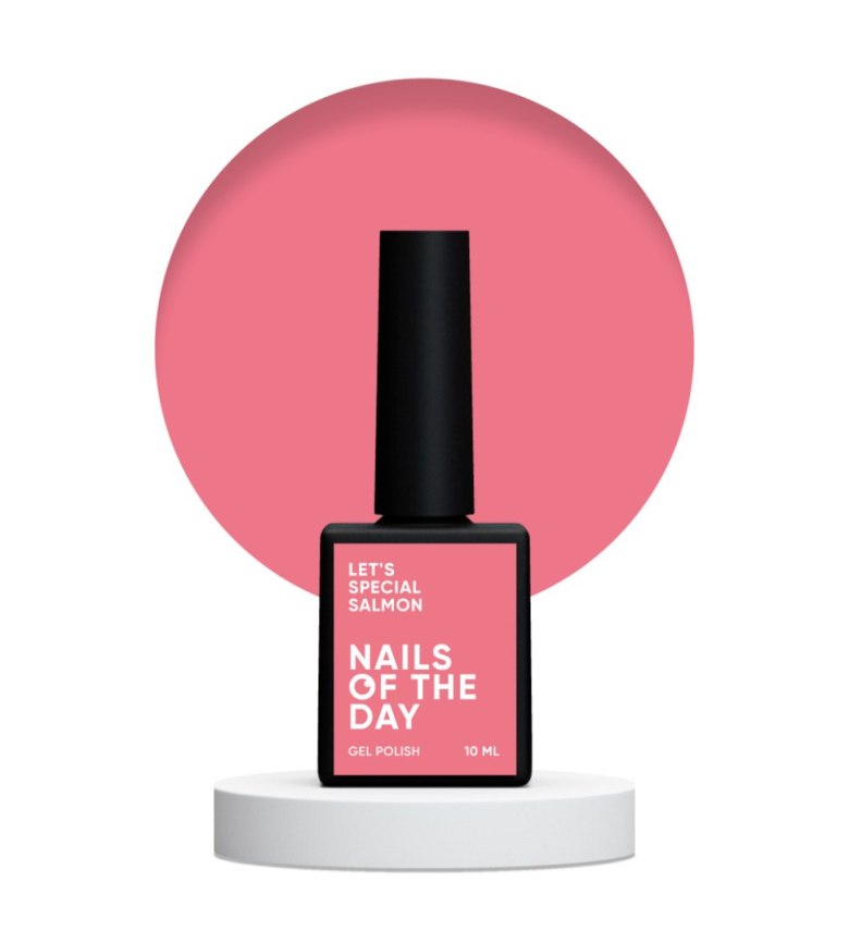 Nails Of The Day Gel Polish Salmon Warm Salmon Hybrid Gel Polish, Ultra-Pigmented