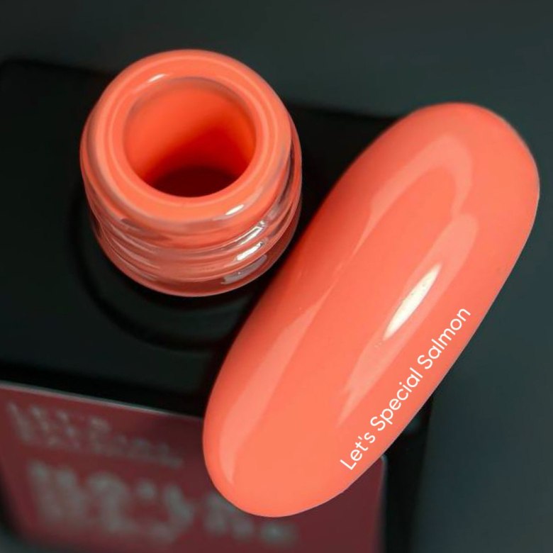 Nails Of The Day Gel Polish Salmon Warm Salmon Hybrid Gel Polish, Ultra-Pigmented