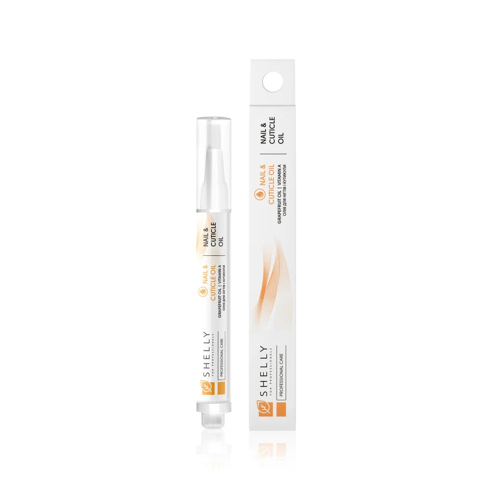 Shelly Nail and Cuticle Oil with Grapefruit Extract and Vitamin A 3 ml – Moisturizing & Strengthening Cuticle Care, Professional & Home Use