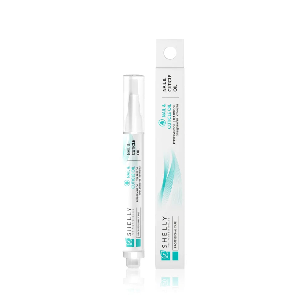 Shelly Nail and Cuticle Oil with Moroccan Mint Extract and Tea Tree Oil Shelly 3 ml – Nourishing & Strengthening Cuticle Care for Home & Salon