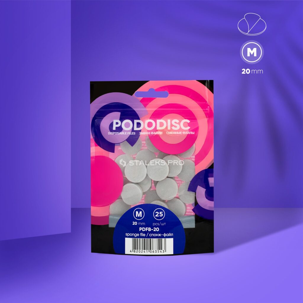 Staleks Disposable Sponge Files for PODODISC M EXPERT 20 mm (25 pcs)