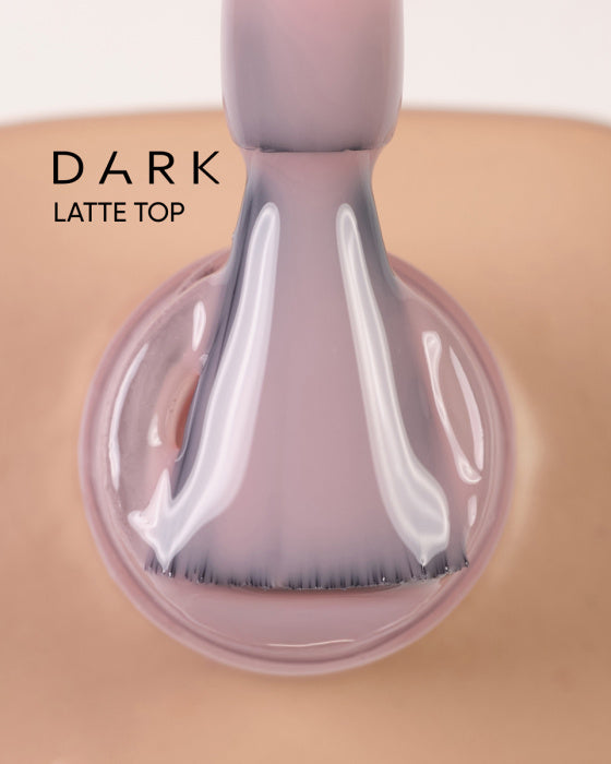 Dark Latte No Wipe Camouflage Top Coat Latte Nude Gel Top